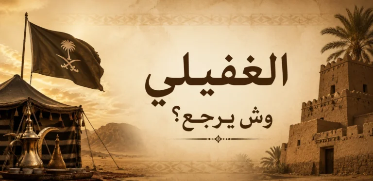الغفيلي وش يرجع